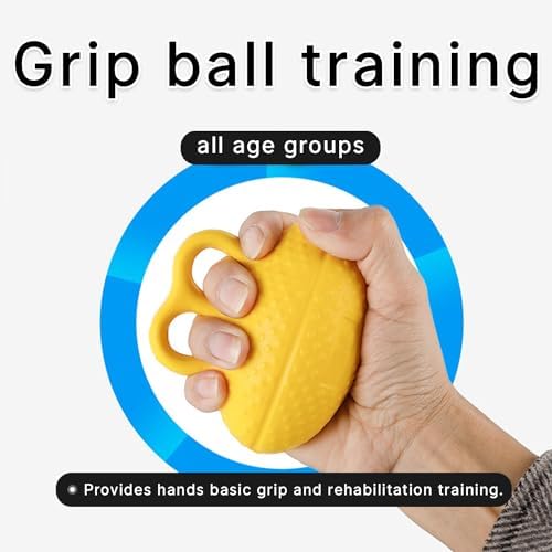Hand Grip Strengthener for Seniors,Hand Exercise Ball for Patient Recovery Elderly Stroke Arthritis Physical Therapy Anxiety Stress Relief Pressure Squeeze for Yoga Muscles Massage - Image 2