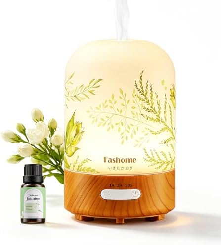 Essential Oil Diffuser, Hand Blown Glass Aromatherapy Diffuser for Home by Fashome
