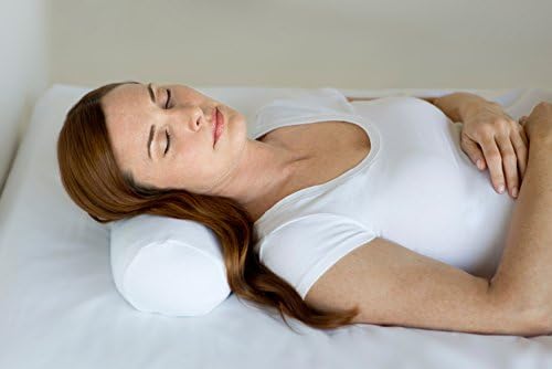 Bucky Millet Filled, Bed Pillow and Pillow Cover, Bolster Cover (6.5 x 16"), White - Image 2