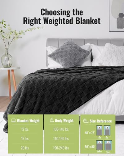 Uttermara Weighted Blankets for Adults King Size, 15lbs 80x87 inches - Image 6