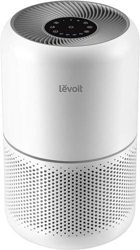 LEVOIT Air Purifier for Home Allergies and Pets Hair Smokers in Bedroom, H13 True HEPA Filter, 24db Filtration System Cleaner Odor Eliminators, Remove 99.97% Dust Smoke Mold Pollen, Core 300, White by Unknown