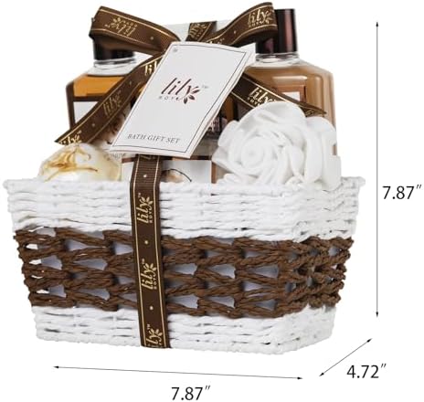 Coconut Vanilla Spa Gifts, 7Pcs Perfect Spa Gift Baskets for Women & Men - Image 7