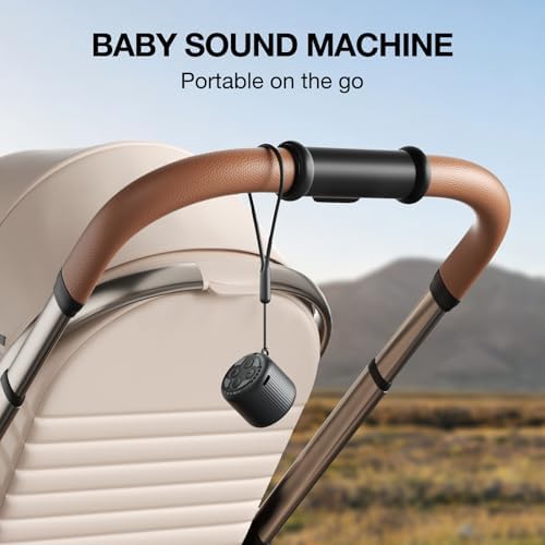 White Noise Machine Baby Portable Sound Machine,LEICEX Travel Sound Machine,15 Non-Looping Sound Timer and Memory Play, Mini White Noise Machine for Sleeping Office Travel （Black） - Image 5