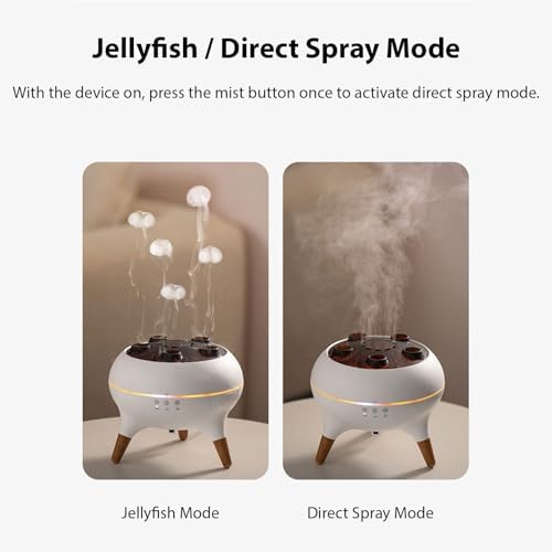 250mL Desktop Humidifier with 7-Color Lights, Music, Two Mist Modes, 4H/8H Timer (US Plug 100-240V) - Image 5