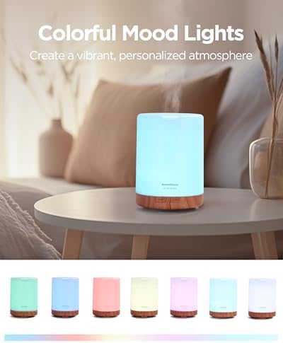InnoGear 300ml Essential Oil Diffuser for Home Scent Humidifier, Yellow - Image 6