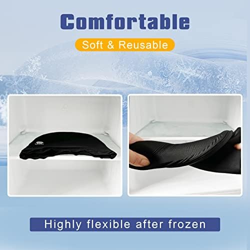 uncn Full Head Migraine Relief Hat, Ice Headache Wrap for Migraine Cooling Cap Pack Hat Compress Pad Cold Therapy for Stress, Tension, Sinus Pain Relief Reusable Physical Relief - Image 7