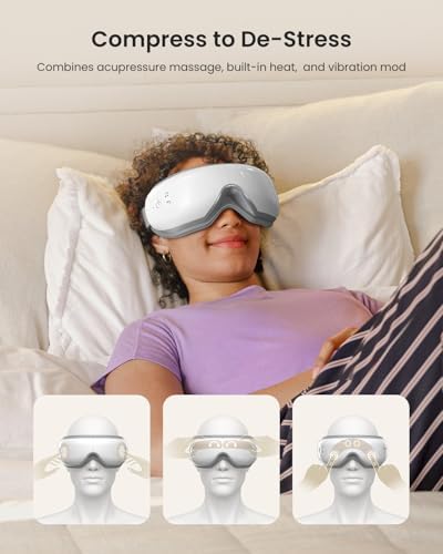 RENPHO Eyeris 1V Eye Massager with Voice Control, Heated Massage Eye Mask - Image 5