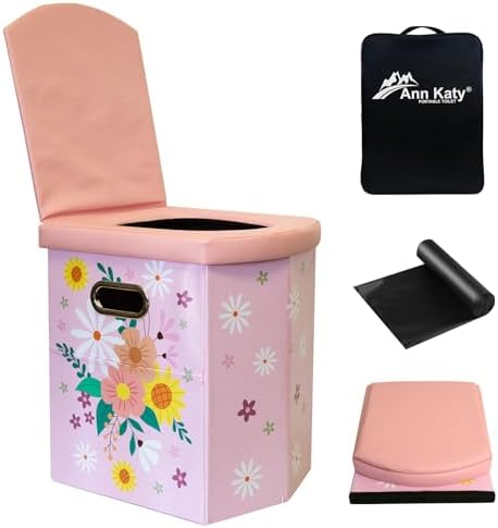 Ann Katy Upgrade XL Portable Toilet for Adults, Extra Large Camping Toilets by AnnKaty