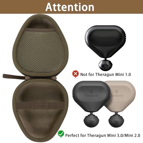 Aenllosi Hard Case for Theragun Mini 3.0/Mini Plus/2.0 Handheld, Oat - Image 2