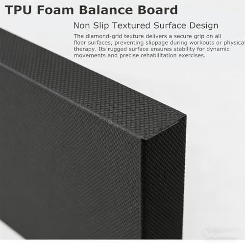 High-Density Balance Pad, Extra Large Balance Pad for Physical Therapy, TPU Foam Balance Board for Rehabilitation Stability Workout Knee and Ankle Exercise - Image 3
