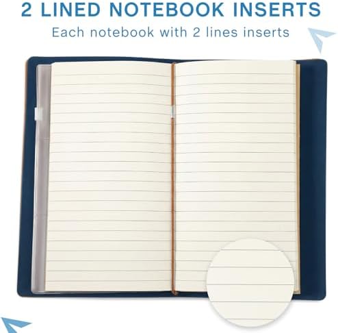 Sabary 16 Pcs Standard Size Refillable Leather Journal Bulk, Retro Color - Image 3