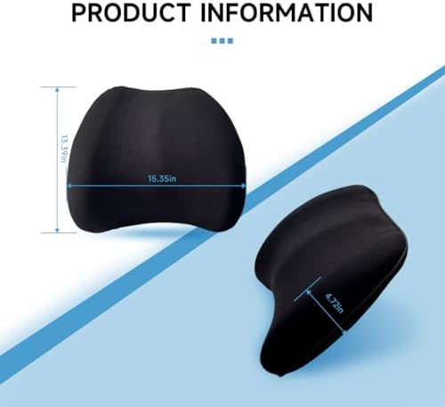 Really Plush Lumbar Support Pillow for Car Seat, Lower Back Support Pillow - Image 2