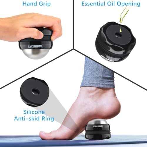 Ice Roller Ball for Muscle Recovery, Hot & Cold Therapy, 360° Massage - Image 3
