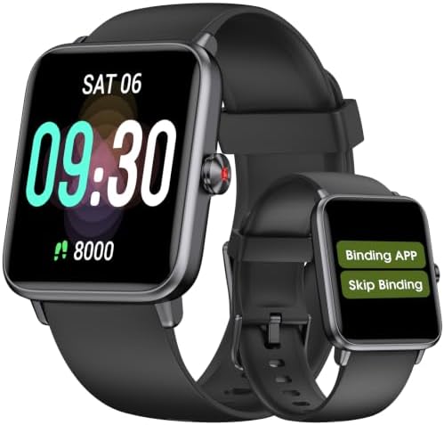 Smart Watch, Fitness Tracker with Heart Rate, Blood Oxygen, Sleep Tracker by TYKOIT