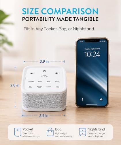 Big Red Rooster White Noise Machine for Baby Sleep, Portable Sound Machine - Image 6