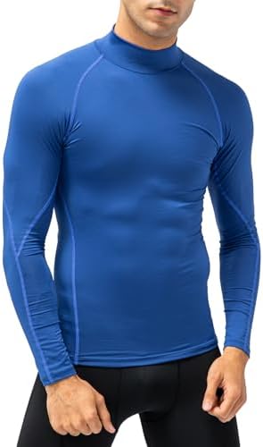 SPVISE Men's Compression Shirts Long Sleeve Mock Turtleneck Workout Tops - Image 2