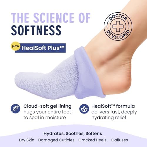 Dr. Frederick's Original Moisturizing Gel Socks, Lilac Leisure, 1 Pair - Image 2