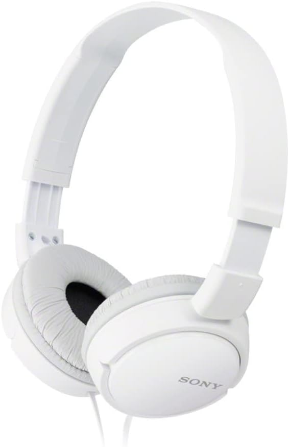 Sony ZX Series Wired On-Ear Headphones with Mic, White MDR-ZX110AP - Image 5