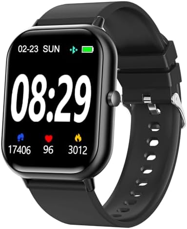 Smart Watch for Men Women SmartWatch 1.83" for iPhone Samsung Android Phone Compatible, Fitness Tracker Watch with Pedometer, Heart Rate/Sleep Monitor, Blood Oxygen, IP68 Waterproof by Choiknbo