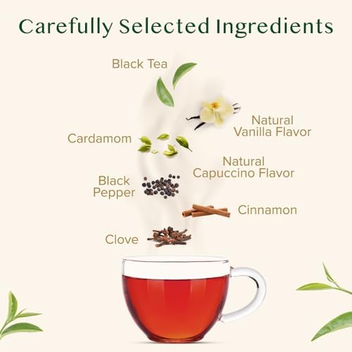 VAHDAM Vanilla Chai Teabags (100 Count) Vanilla Tea Blend Pyramid Tea Bags - Image 2