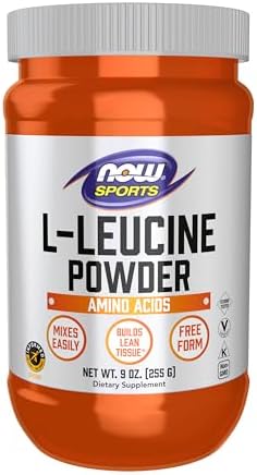 NOW Foods Sports Nutrition, L-Leucine Powder, Builds Lean Tissue*, Amino Acids, 9-Ounce by NOW