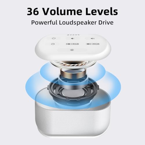 Brown Noise Sound Machine 30 Soothing Sounds White Noise Machine with 12 Night Light Colors Sleep Machine for Adults Baby Kids 36 Volume Levels Noise Canceling for Office Home Privacy - Image 5