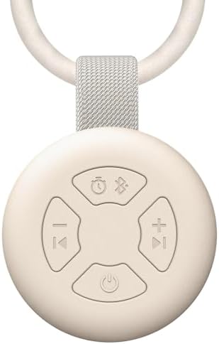 Portable Baby Sound Machine [White Noise for Babies Kids Adults][Supports Bluetooth Audio Playback][Timer Function][12 Soothing Sounds] 15 Hours Battery Life, Travel,Shower,Clips on Baby Stroller by jaroco