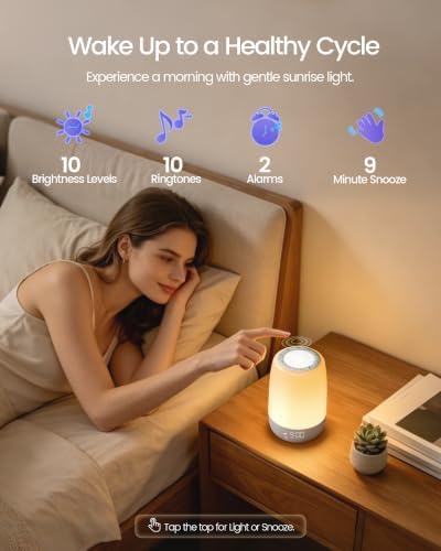 Glocusent White Noise Sound Machine for Sleep, 45 Sleep Sounds - Image 4
