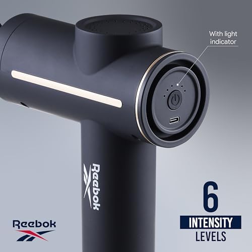 Reebok - Deep Tissue Massage Gun with Multiple Heads and Speed Settings - Image 4
