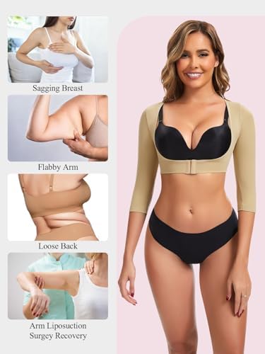 JOYSHAPER Upper Arm Shaper for Women Posture Corrector Compression Sleeve - Image 6