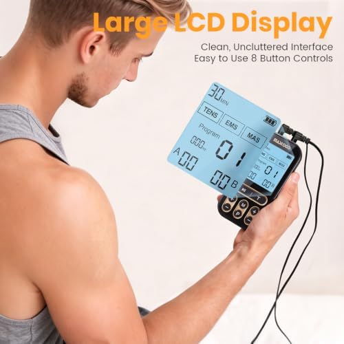 MASTOGO 60 Modes 3 in 1 TENS Unit Muscle Stimulator for Pain Relief - Image 2