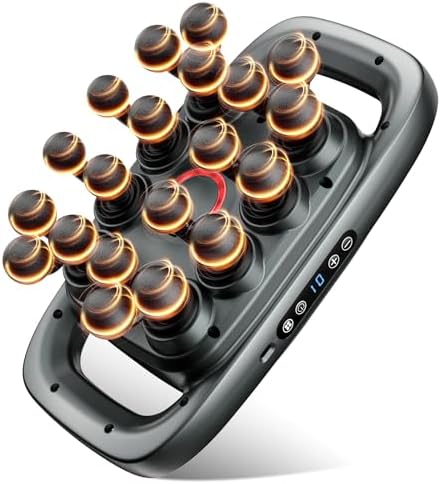 Envyvip 20-Heads Back Massager for Deep Tissue, Fathers Day Birthday Gifts for Men, Dad, Husband, Grandpa - 3 Modes 30 Speeds, Large Massage Area by EnvyvipLLC