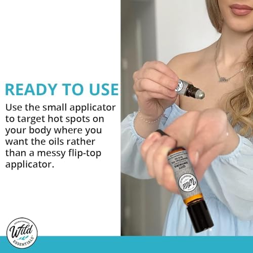 Wild Essentials Zen Essential Oil Roll On, 10ml, for Meditation, Yoga, Relaxation, Stress, Calming Made with Organic Jojoba Oil, Ready to Use, Moisturizer, All Natural - Image 5