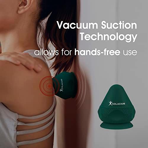 Solacium Mountable Massage Therapy Tool - Multi-Surface Suction Cup Wall Massage Tool for Sore Muscles, Myofascial Release, Stress Relief, Trigger Point and Deep Tissue Massage (Dark Green) - Image 3