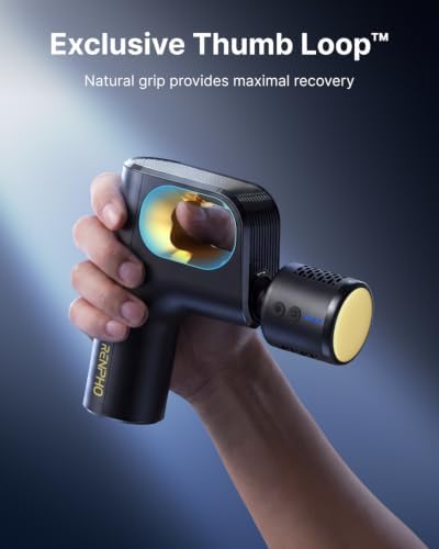 RENPHO Active Mini Thermacool Massage Gun with Heat and Cold, Thumb Loop - Image 2