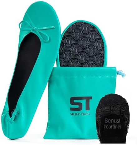 Foldable Flats for Women, Portable Ballet Shoes for Wedding &Travel Comfort by SilkyToes