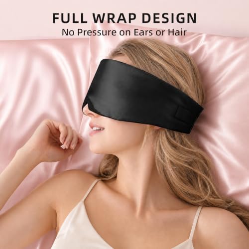 USlixury® 3D Contoured Silk Sleep Mask – Total Blackout, Zero Eye Pressure - Image 2