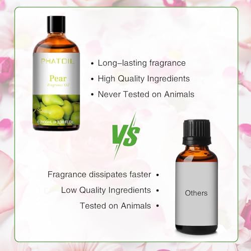 PHATOIL Pear Fragrance Oil for Diffuser Aromatherapy 3.38FL.OZ - Image 4