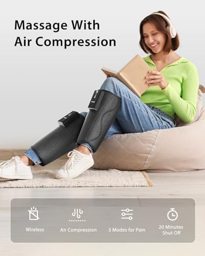 CINCOM Cordless Calf Massager for Circulation and Pain Relief - Image 2