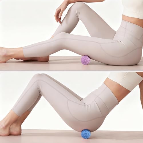WOVTE Massage Lacrosse Ball Set for Sore Muscles, Shoulders, Neck, Back, Foot, Body, Deep Tissue, Trigger Point, Muscle Knots, Yoga and Myofascial Release - Image 5
