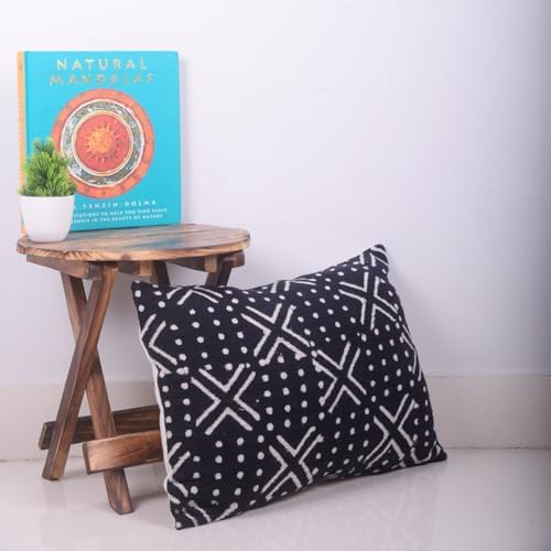 Trade Star Handmade Lumbar Pillow Case Boho Cushion Cover 100% Cotton Pillow Cover for Bedroom Throw Pillow Cases Farmhouse Decorative Tribal Beautiful Indain Cushion Cover (12x18 Inches) - Image 3