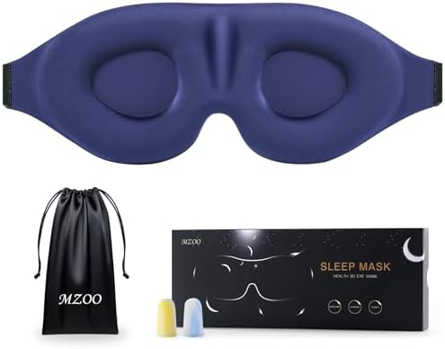 MZOO Luxury Sleep Mask for Women Men Patented Light Blocking Design by MZOO