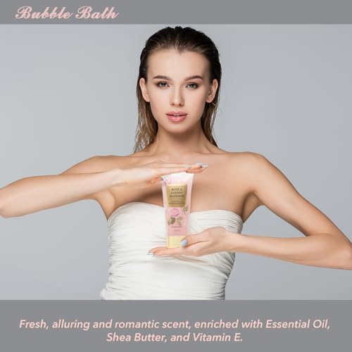 17Pcs Spa Gifts Bath Skin Care Set Relaxing Rose Spa Gift Baskets for Women - Image 5