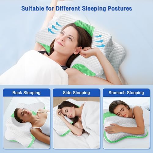 Pain Relief Cervical Pillow for Neck Support,Adjustable Ergonomic Pillow - Image 3