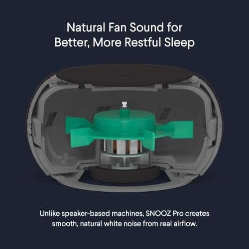 SNOOZ Pro Smart White Noise Sound Machine, Real Fan Inside for Sleeping - Image 4