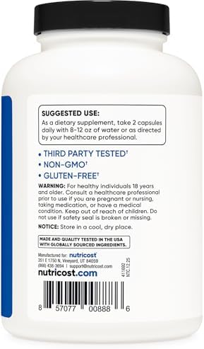 Nutricost HMB (Beta-Hydroxy Beta-Methylbutyrate) 1000mg, 240 Capsules - Image 4