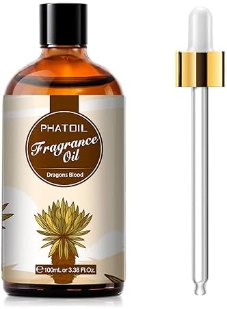 PHATOIL 3.38FL.OZ Dragons Blood Fragrance Oils for Aromatherapy, Essential Oils for Diffusers for Home, Perfect for Diffuser, DIY Candle and Soap Making, DIY Scented Products - 100ml by PHATOIL