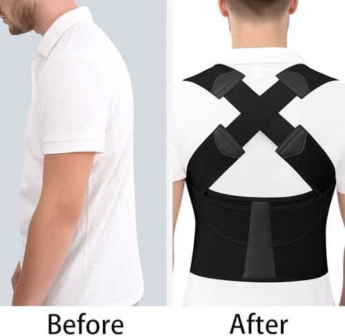Back Brace Posture Corrector for Women and Men Upgraded Dynamic Traction Correction System Adjustable Shoulder Support Straightener Helps Reduce Upper Lower Back Pain Suitable for Hump Scoliosis Black X-Large - Image 5
