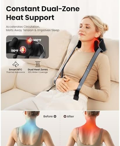 BOB AND BRAD Neck Massage with Heat and Eye Massager with Heat & Cooling - Image 4