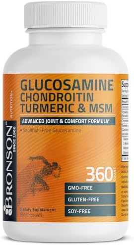 Bronson Glucosamine Chondroitin Turmeric & MSM Joint Support, 360 Capsules - Image 5